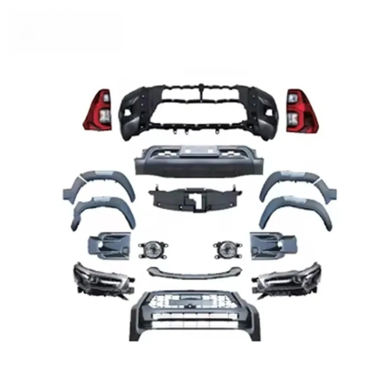 Auto Repair Shop Toyota - トヨタ ハイラックス 2016-2021用フロントバンパーキット - 純正適合、直接取り付け、自動車修理工場向けの頑丈な自動車ボディパーツ