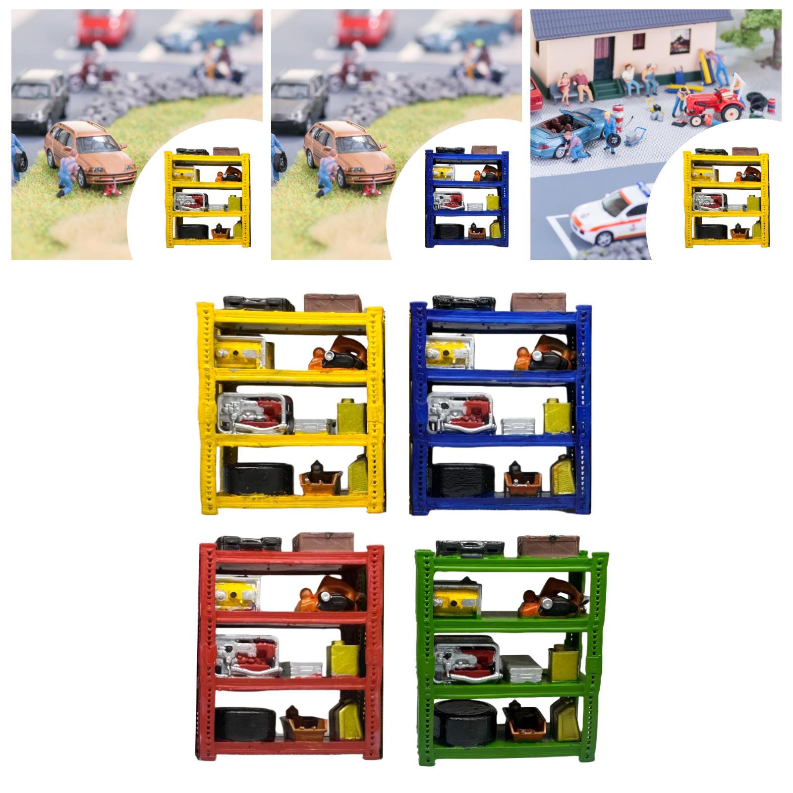 1/64スケール 車のガレージ修理棚 ディオラマ ギフト レ - Auto Repair Shop Layout のレビューと価格