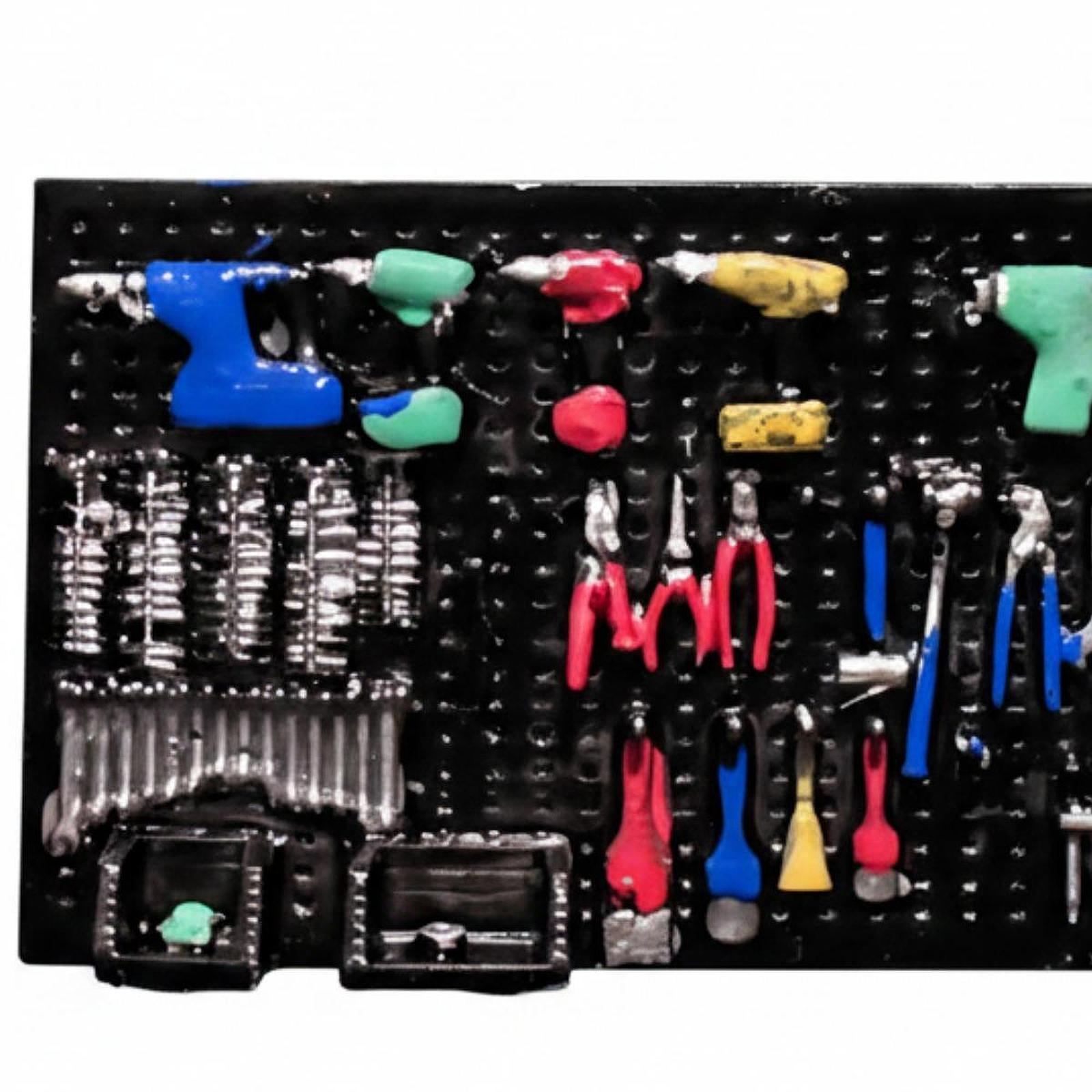 1:64スケール 電動ドリルペグボード モデル装飾品 自動車 - Auto Repair Shop Layout のレビューと価格