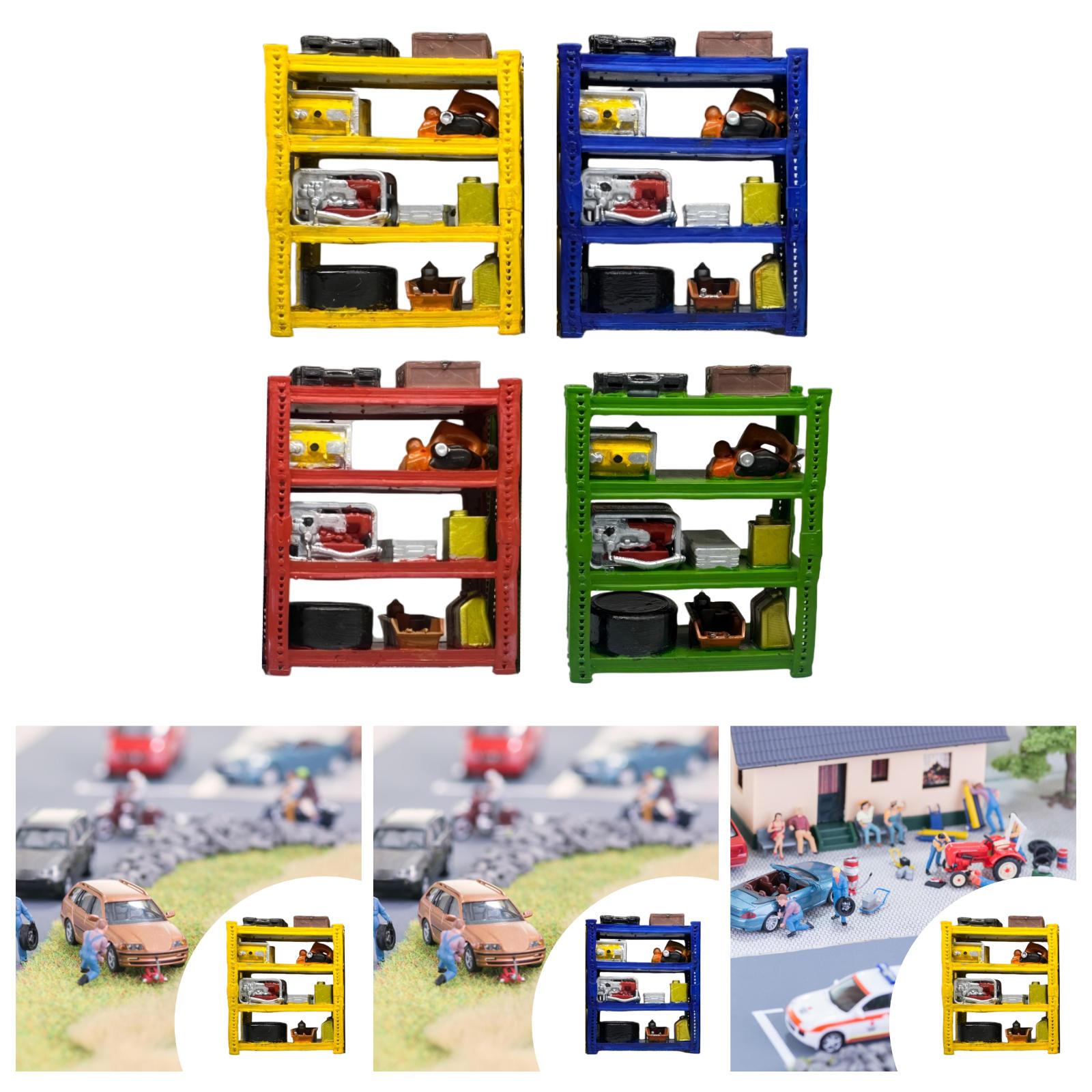 1/64スケールモデルカー修理工場ラックコレクションレイアウ - Auto Repair Shop Layout のレビューと価格
